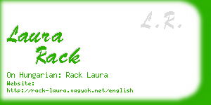 laura rack business card